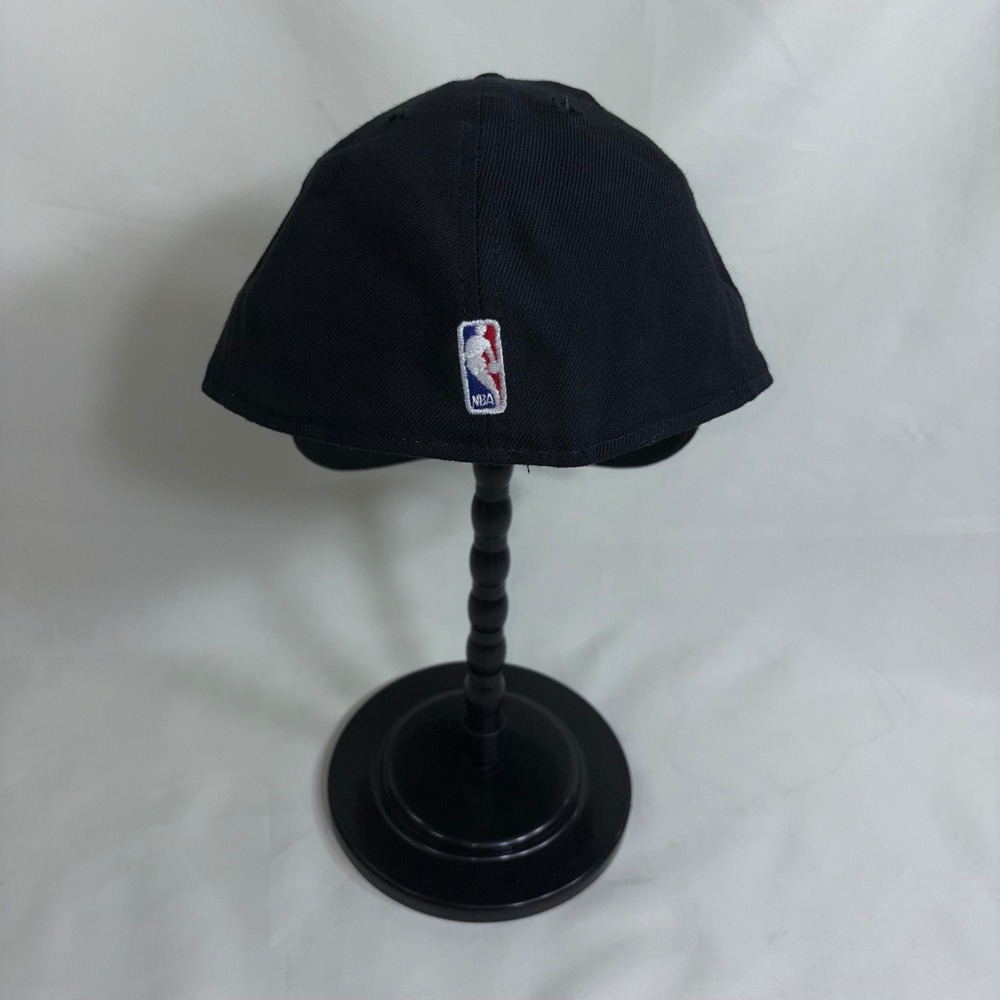 Vintage New Era Sacramento Kings NBA Fitted Hat Black Purple Silver Size 7 1/2 - Picture 4 of 16